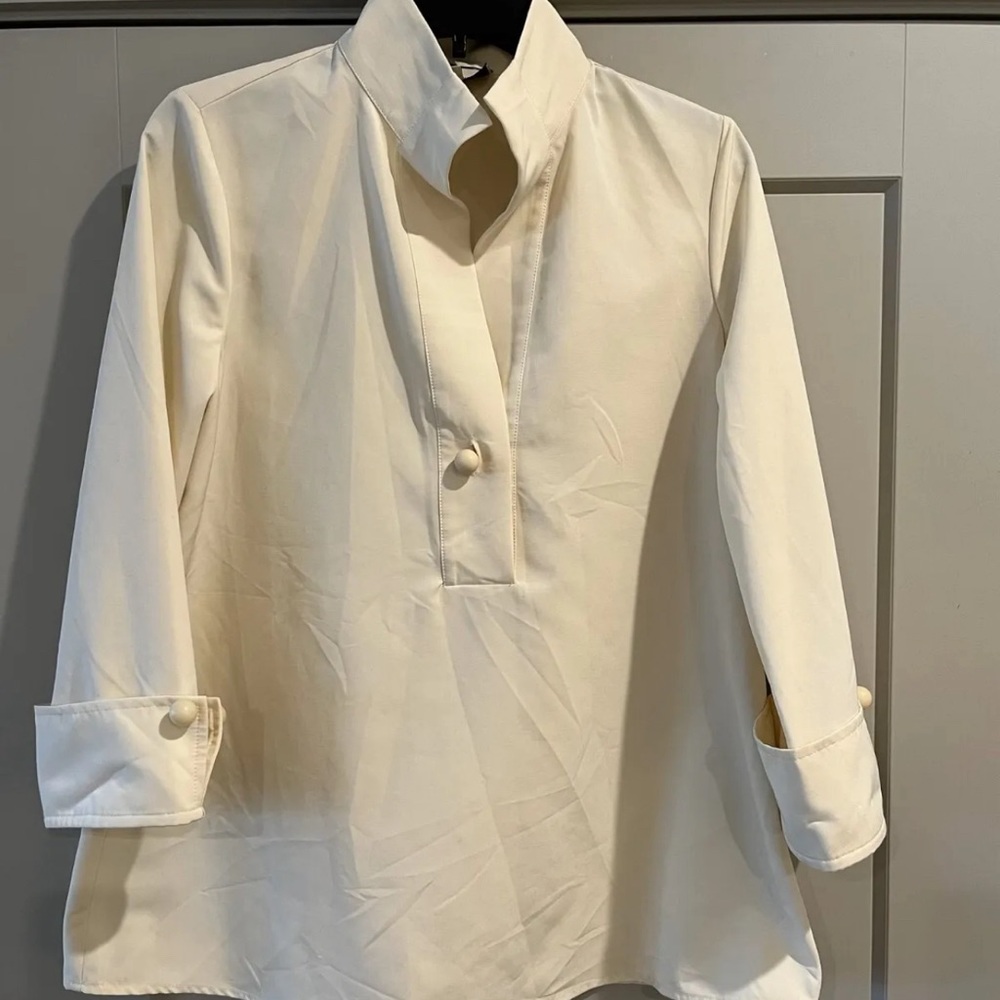 Tuckernuck Cream Blouse